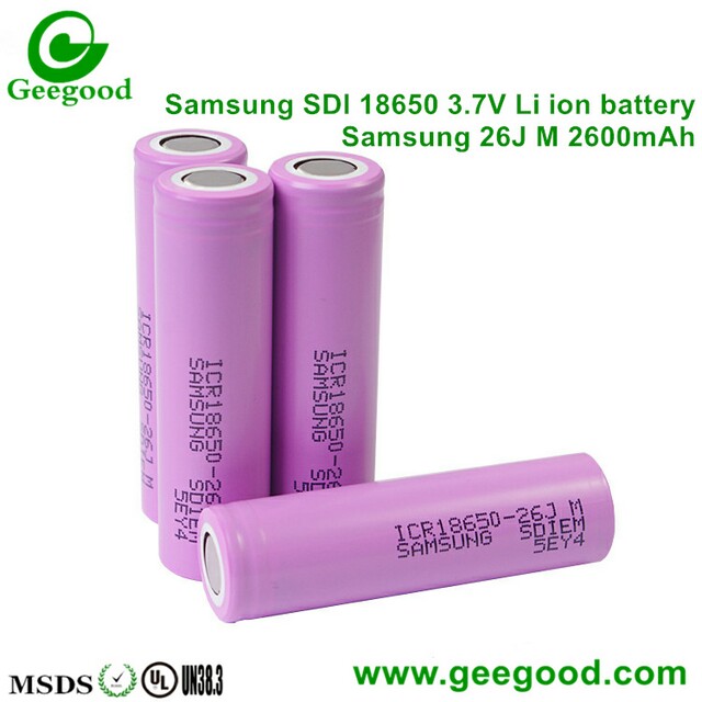 Samsung 18650 26H 26HM 26F 26FM 26JM 26FU 26J 18650 2600mAh battery