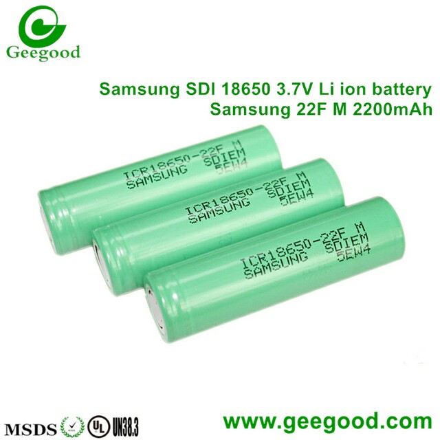 18650 2200mah 3.7V Li -ion battery