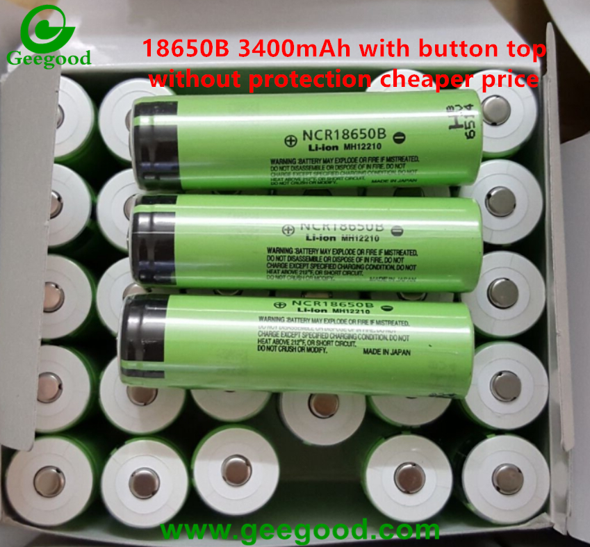 All battery with pcb pcm protection button top 18650 battery with protection