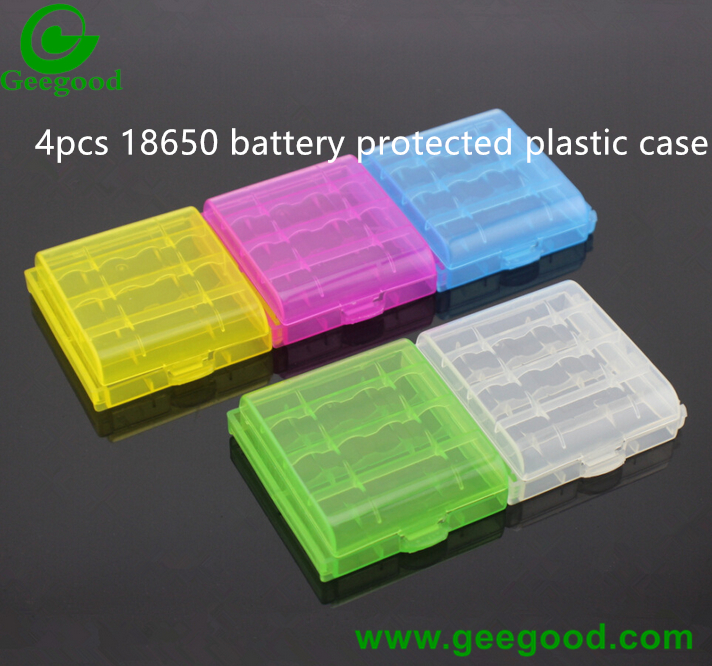 battery plastic case 4pcs battery protected case 18650 battery plastic case