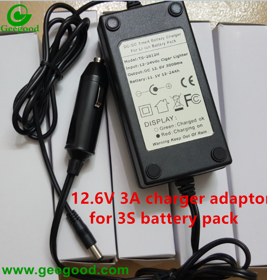 12V-24V car charger 12.6V 3A  12.6V 3A 5A 10A battery charger adapter