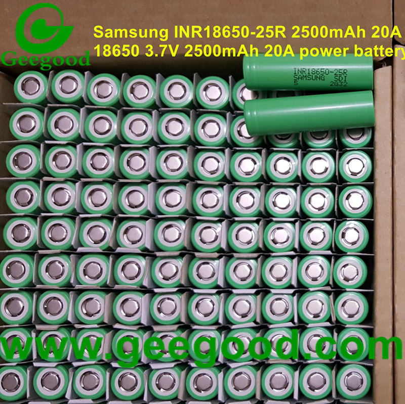 Samsung 18650 25R 2500mAh 20A 18650 power battery for vape power tools