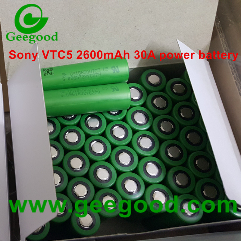 Sony US18650VTC5 2600mAh 30A Sony VTC5 18650 3.7V lithium power battery