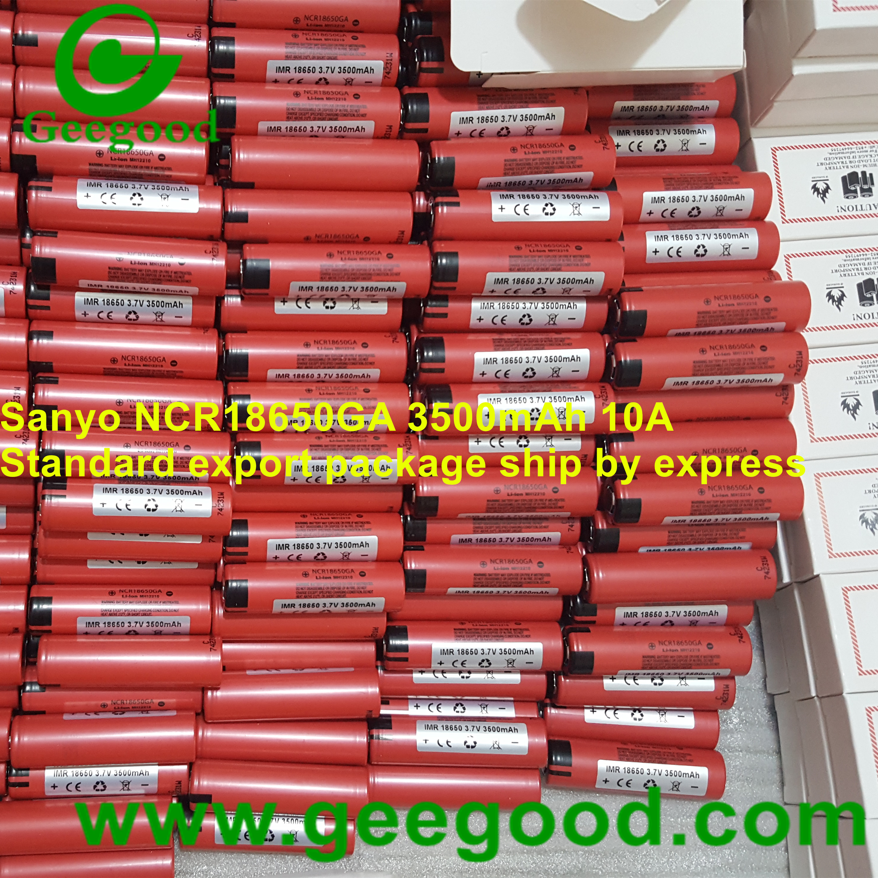 made in China Sanyo NCR18650GA 3500mAh battery same quality Japan 18650GA