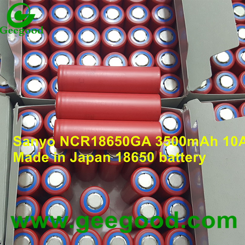 Made in Japan Sanyo NCR18650GA 3500mAh 10A best power battery