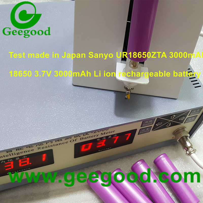 Made in Japan Sanyo UR 18650ZTA 3000mAh 3.7V 18650 li ion batteries