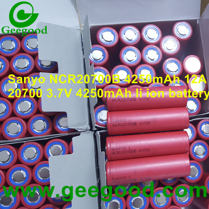 Sanyo NCR20700B 4250mAh 12A 20700 3.7V li ion battery