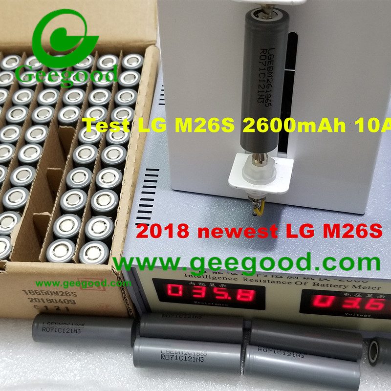 LG M26 M26S 2600mah 10A  LGGBM26S865 LGEBM261865 18650 power battery for E-bike EV battery pack