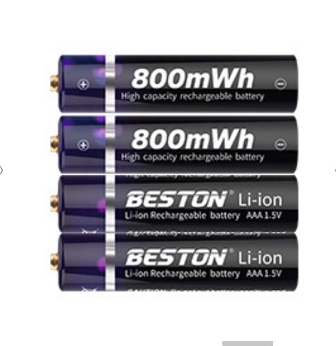 USB battery 10440 AAA 220mAh 800mWh 1.5V battery use 5V charger