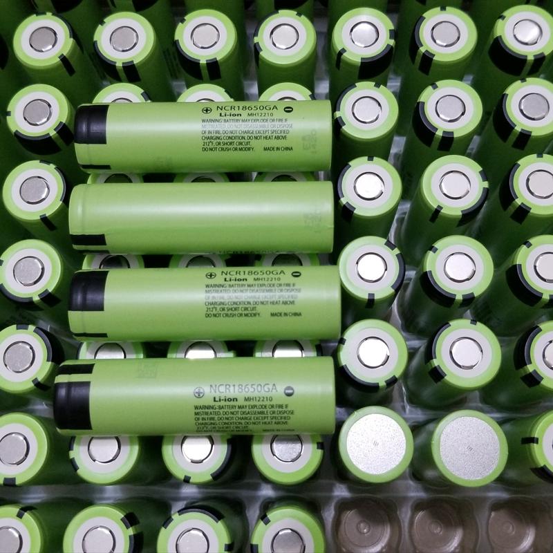 Green Sanyo NCR18650GA 18650GA 3500mAh 10A 18650 battery